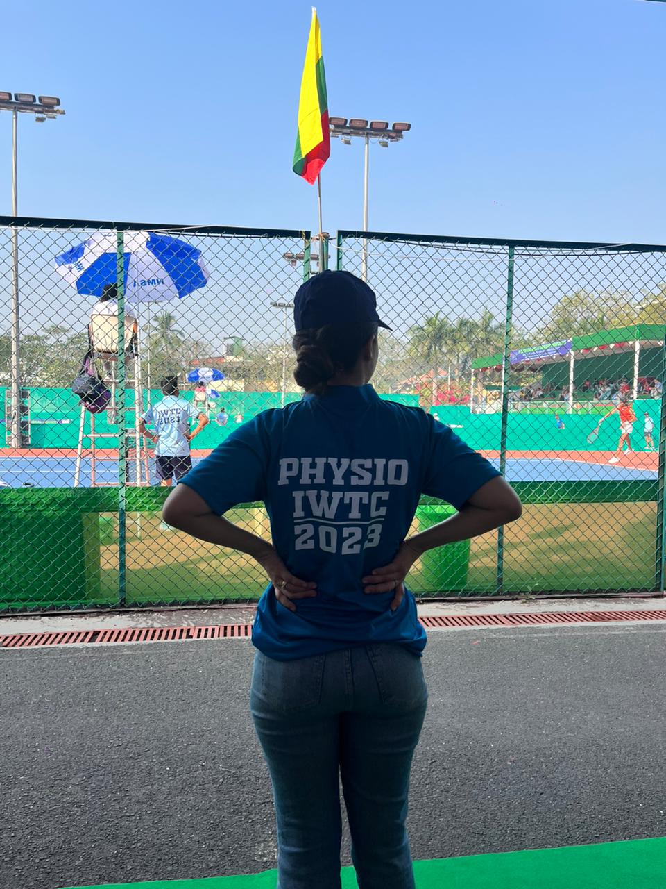 Physiotherapy support team at the International Women’s Tennis Championship